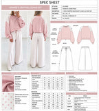 Women's Cropped Lounge Set