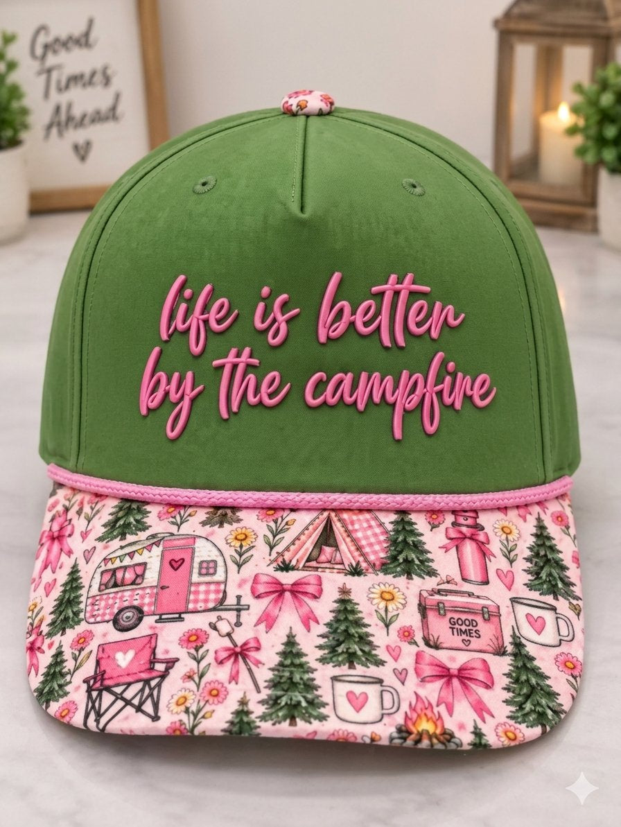 Happy Camper 3D Embroidery H