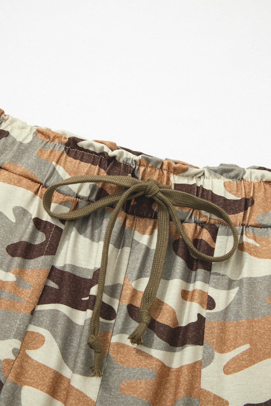 Camo: High-Waisted Cargo Jogger Pants