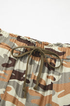 Camo: High-Waisted Cargo Jogger Pants