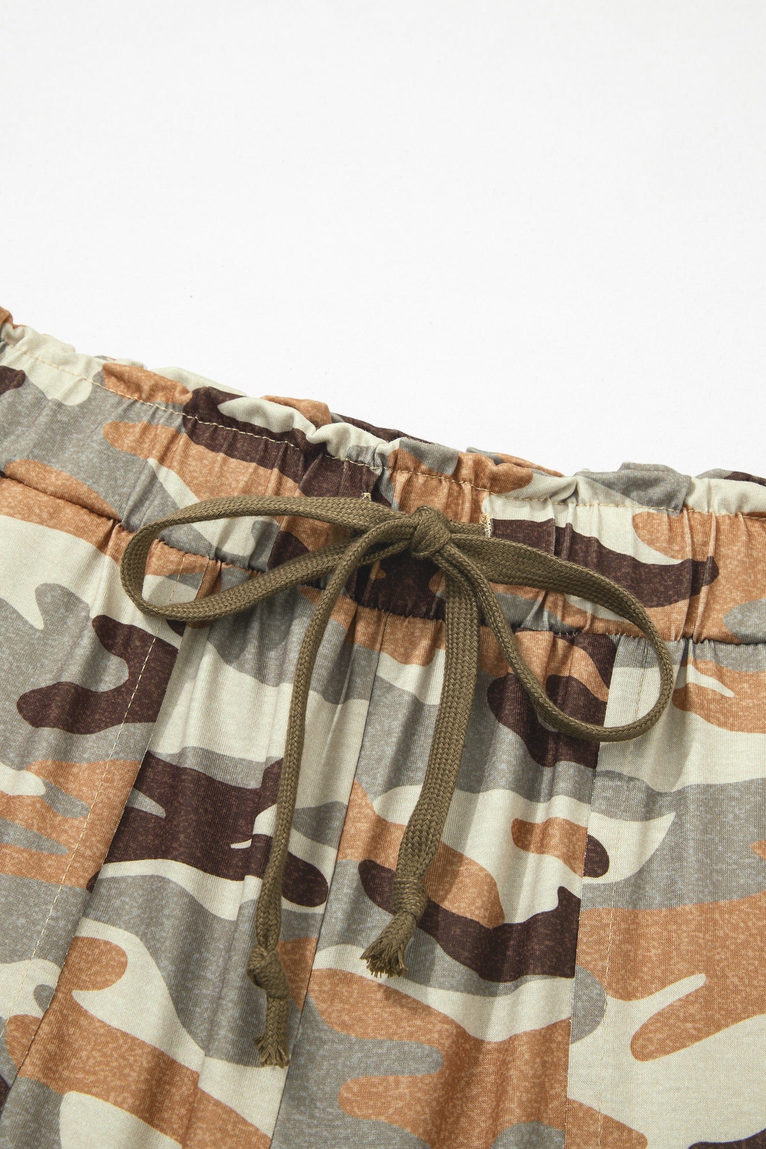 Camo: High-Waisted Cargo Jogger Pants