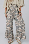 Spring 2026 Camo Print Wide Leg Casual Pants (S-XL)