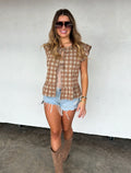 Molly Tie Front Denom Vest