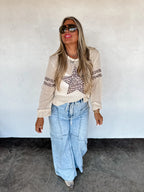Large Panel Pocket Jeans