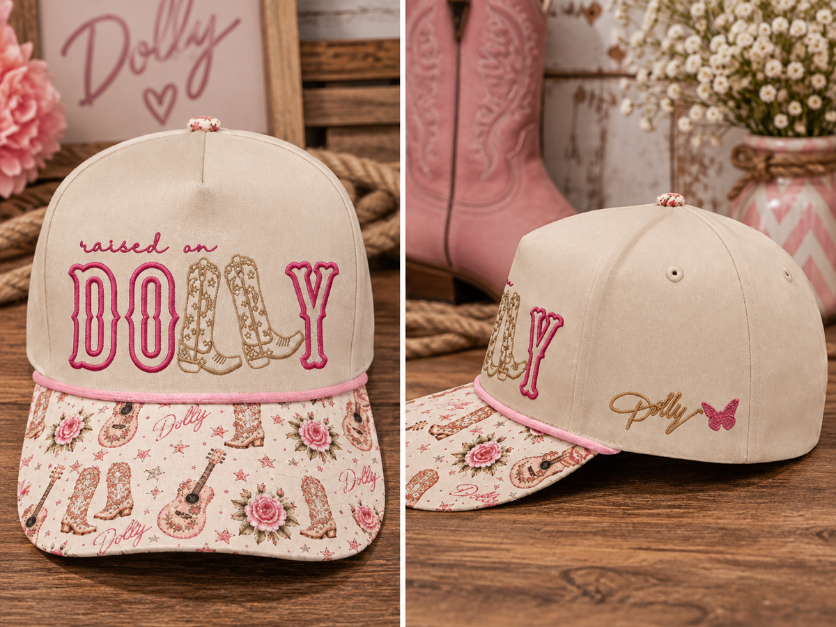 Raised on Dolly Trucker Hat