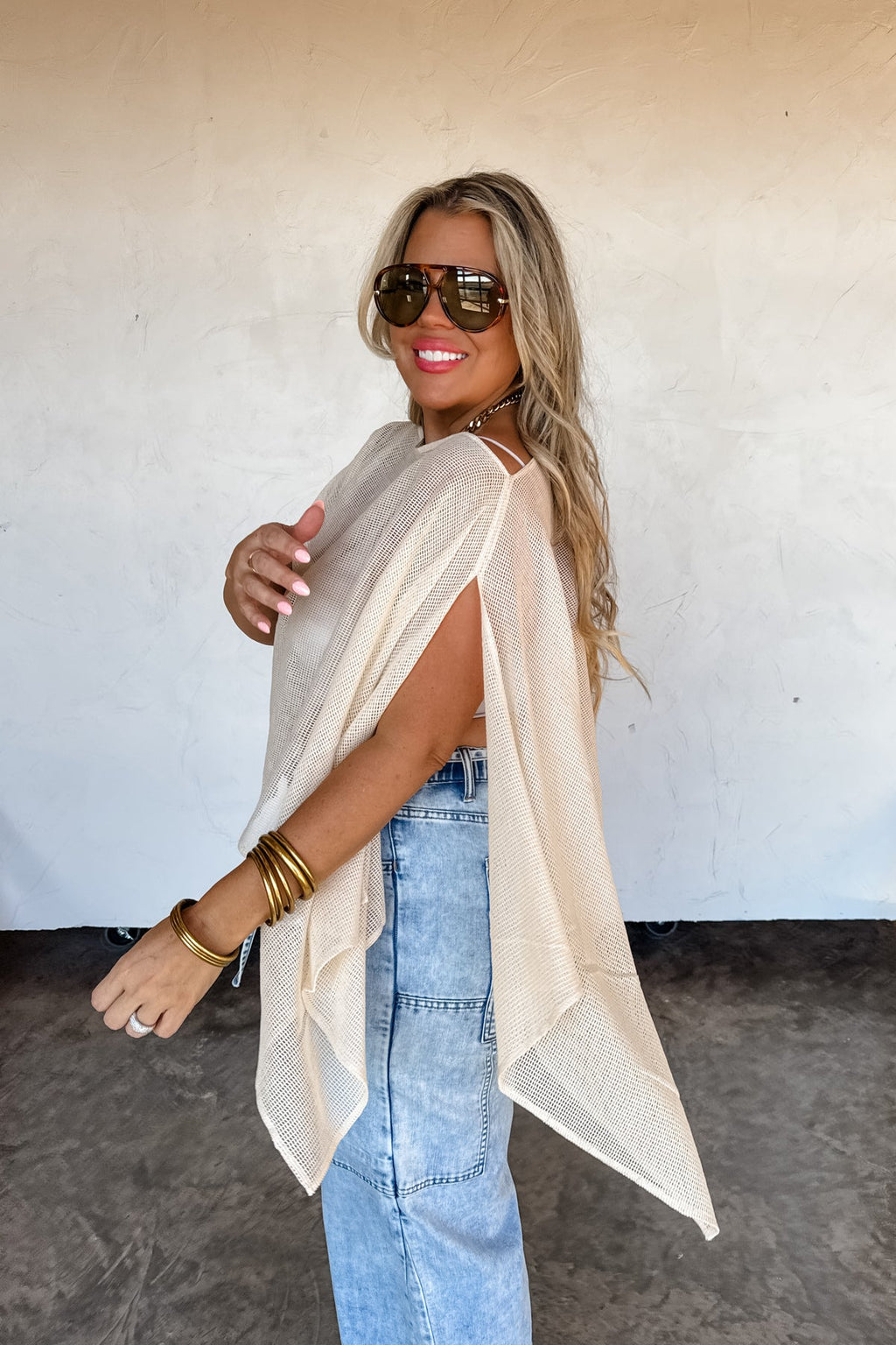 Romee Mesh Poncho
