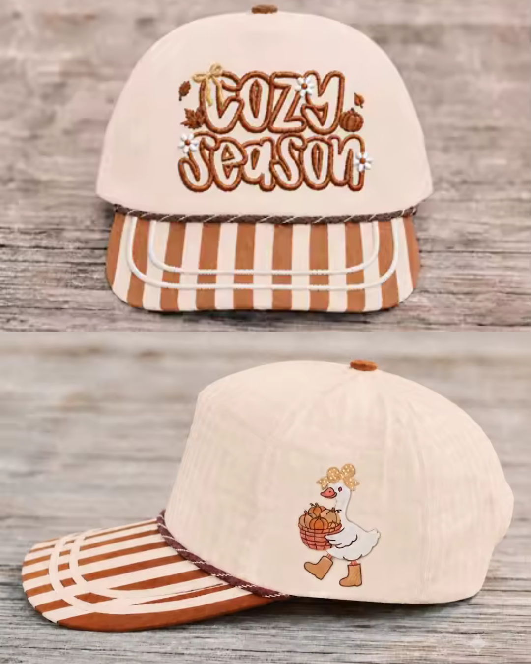Cozy Season 3D Embroidery Hat