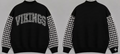 Gingham Appliqué Embroidery Sweatshirt