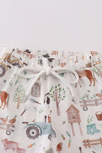 Sage farm print boy set