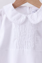 Peter pan collar shorts set