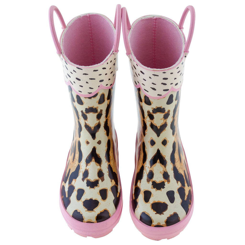 Leopard All Over Print Rain Boots