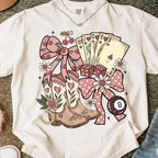 Western Cowgirl Coquette Comfort Colors Tee & Sweater