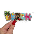 Beach Summer Sequin Embroidery Patch-Small