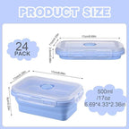Collapsible Silicone Food Storage Containers 17 oz
