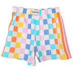 Multicolored Checker Boxers with Patterns For Graduation