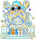 Custom Kids Crab Tee | Comfort Colors or Gildan