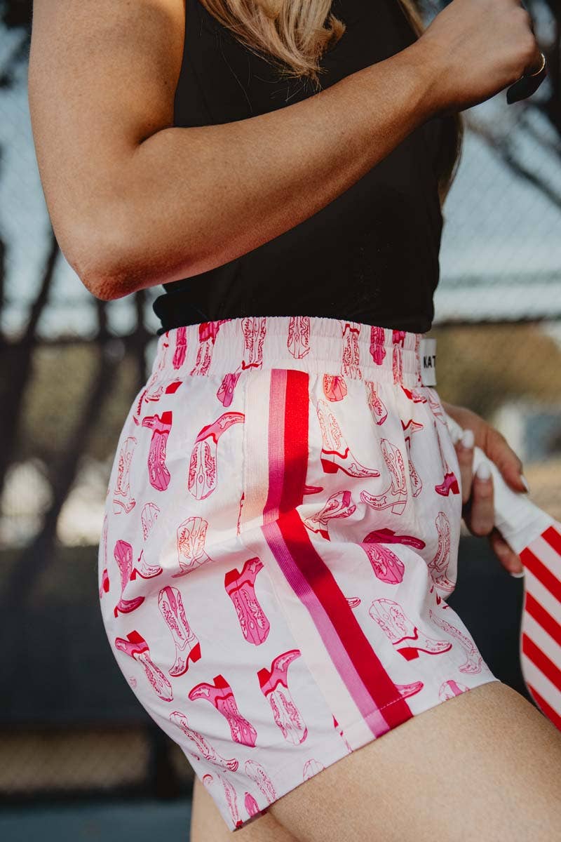 Light Pink Western Boots Cute Women's Boxer Shorts Grad Gift