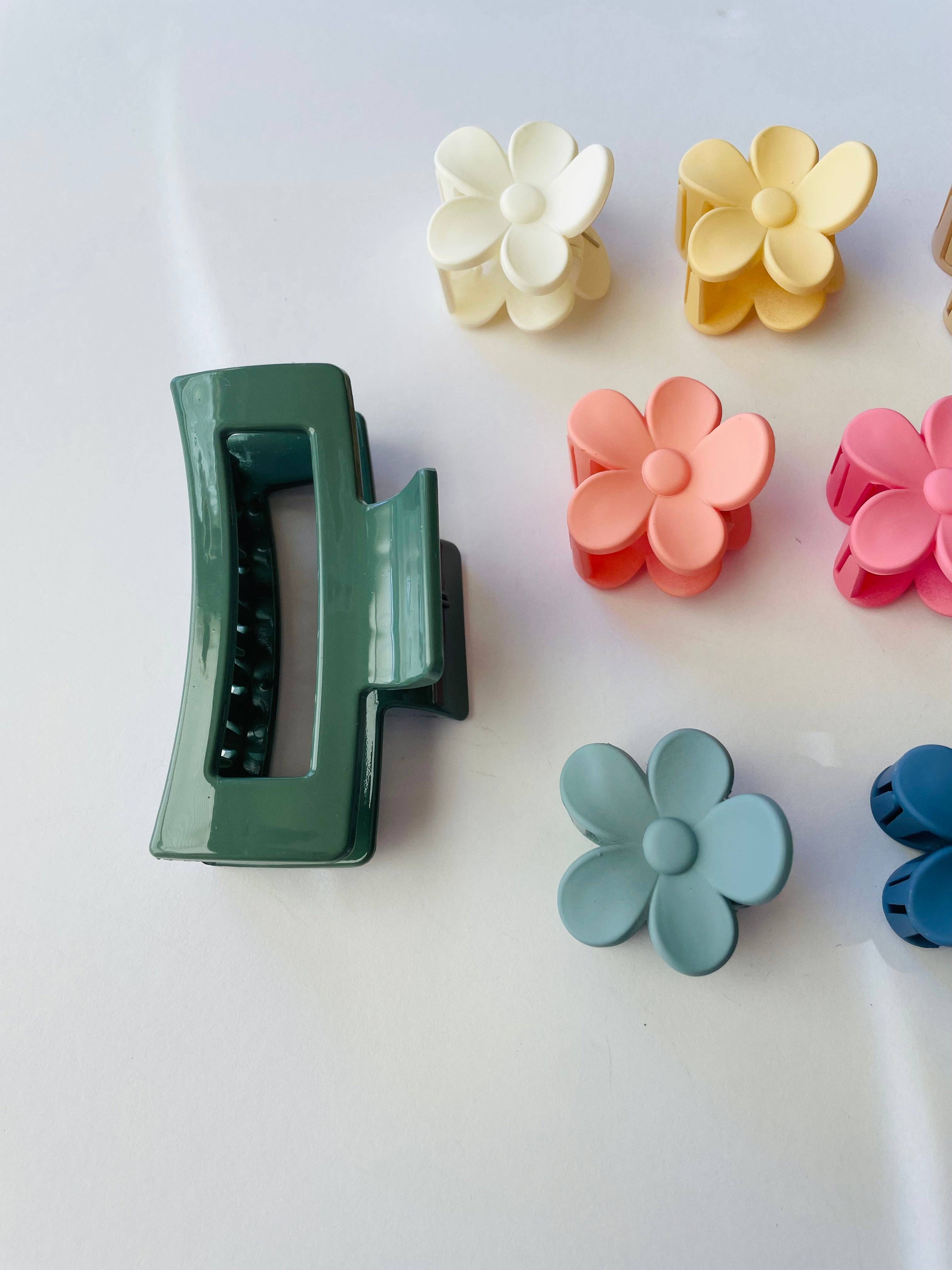 Mini Flower Claw Clips