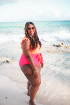 Laying Poolside Color Block Swimsuit