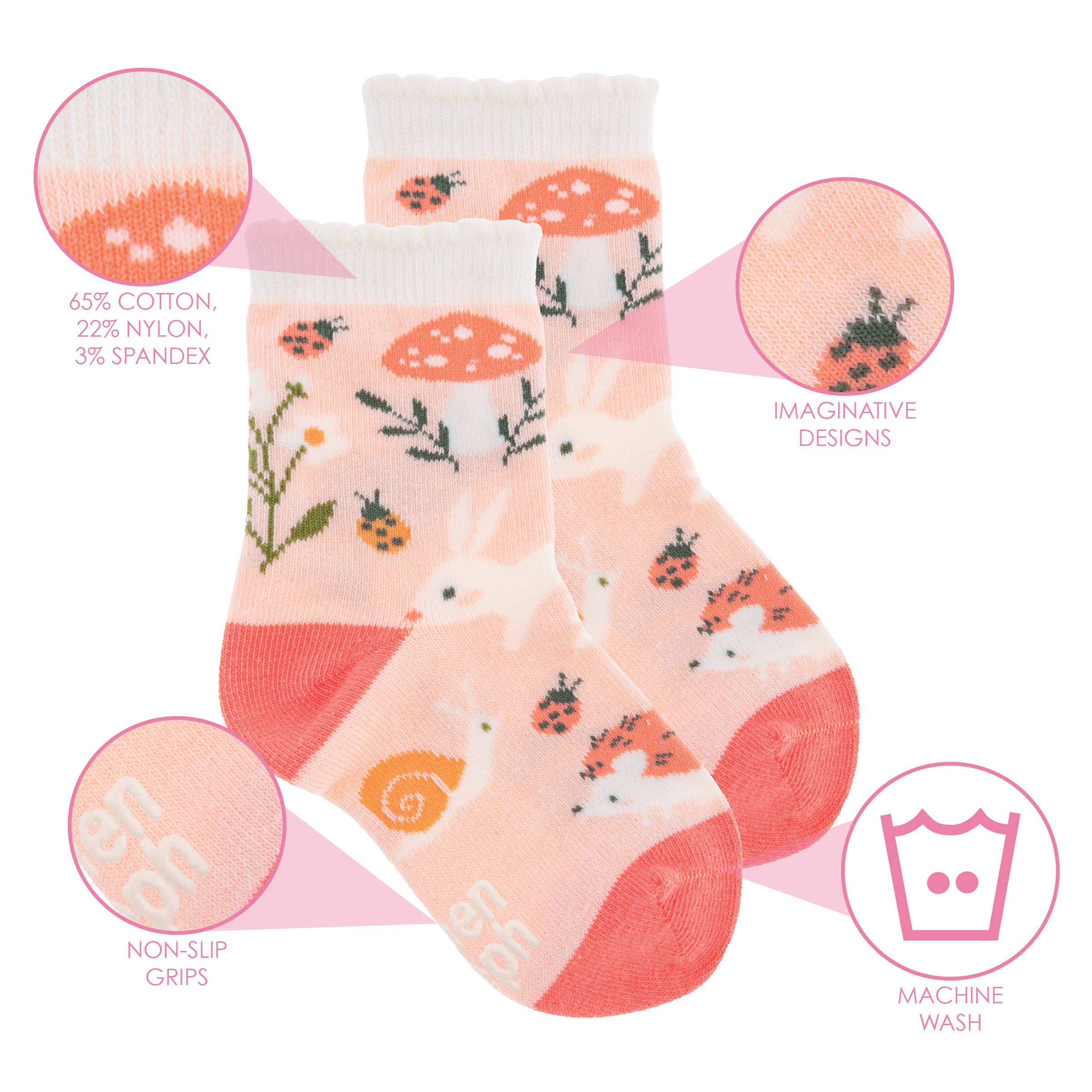 Strawberry Fields Toddler Socks