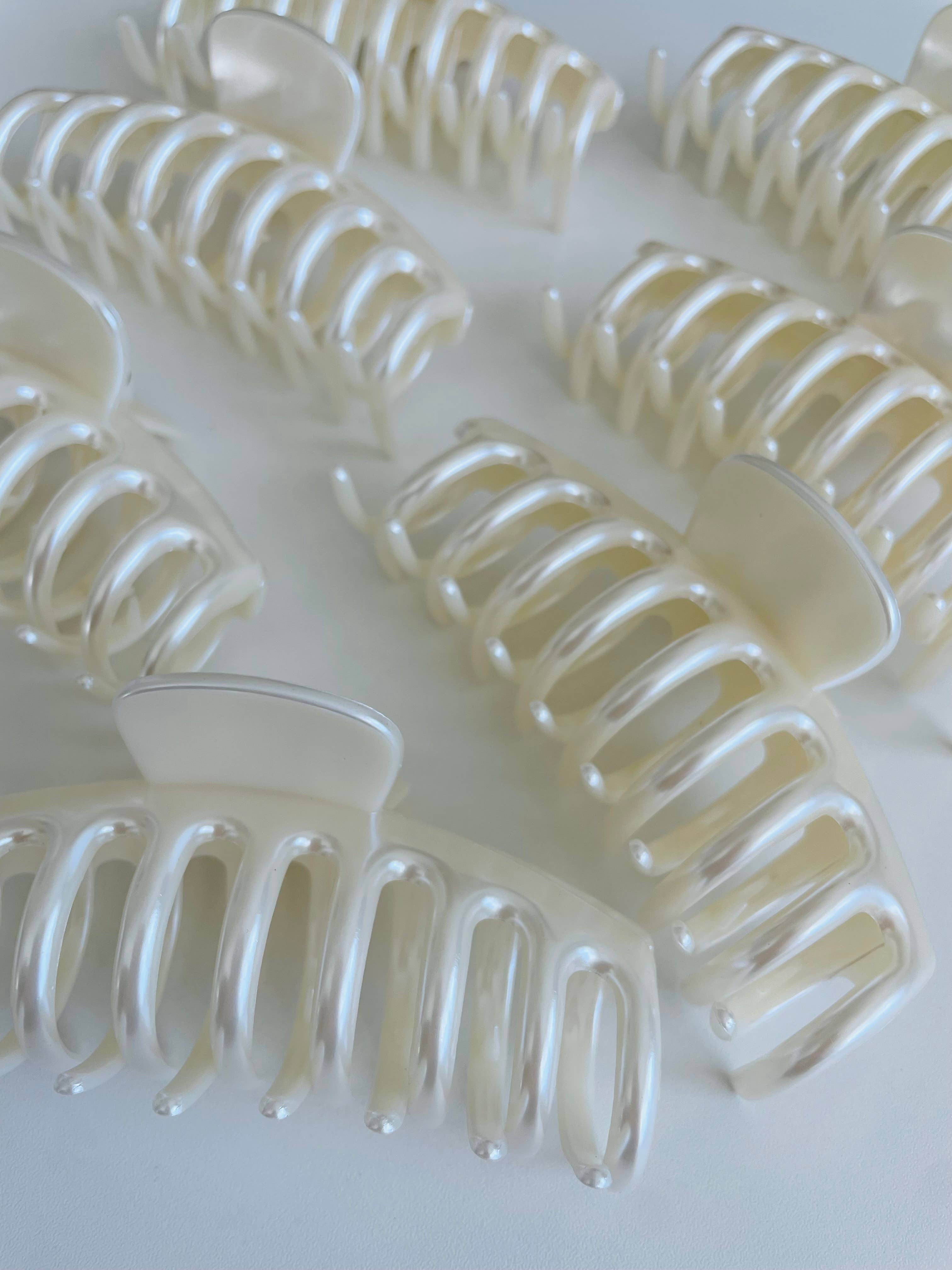 Coastal Pearl Claw Clips | Pack of 7