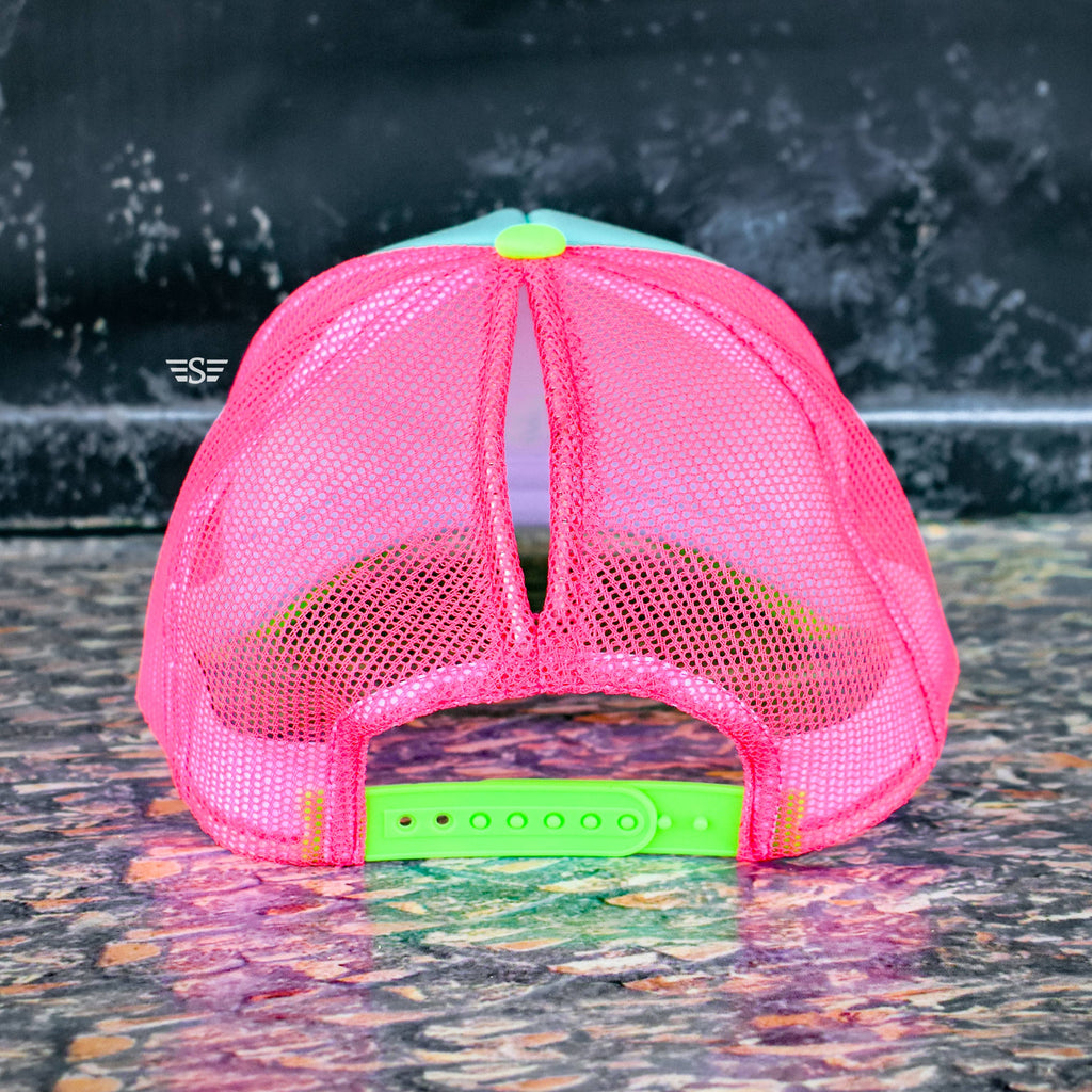 Tri Color Mesh Magna Pony® Trucker Cap